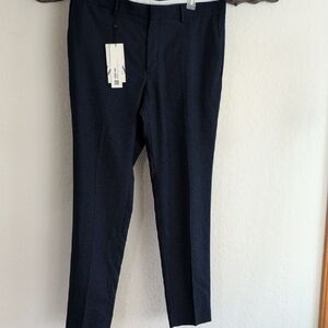 Zara Size 44 Men's Navy Dress Trousers
